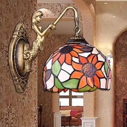 Vánoční evropská smluvní venkovská kreativní kovaná nástěnná lampa