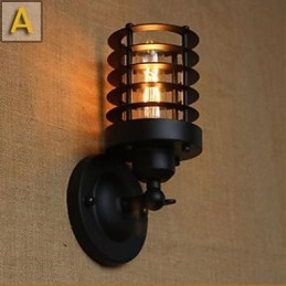 Tmavá chodba Schody Balkon hlavy Postele Dekorativní nástěnná lampa