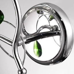 Nástěnné svícny Koupelnové osvětlení Svíčka Nástěnná svítidla Crystal Modern Contemporary Metal