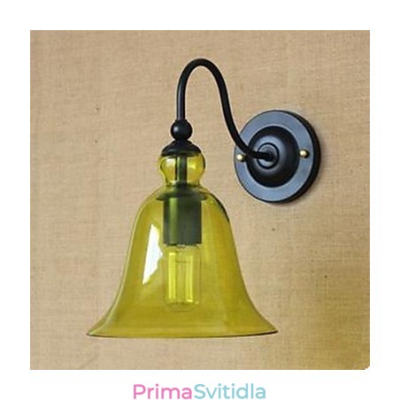 Smluvně uzavřený obývací pokoj Skleněná chodba zdobí nástěnnou lampu