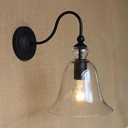 Smluvně uzavřený obývací pokoj Skleněná chodba zdobí nástěnnou lampu