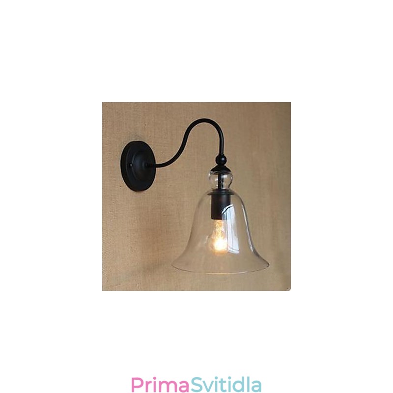 Smluvně uzavřený obývací pokoj Skleněná chodba zdobí nástěnnou lampu