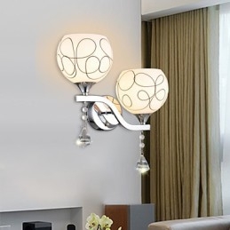 Kreativní současné a smluvní kreativní křišťálové nástěnné lampy
