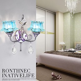 Kreativní současné a smluvní kreativní křišťálové nástěnné lampy