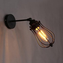 Kreativní osobnost dekorativní tepané železo retro grapefruit nástěnná lampa