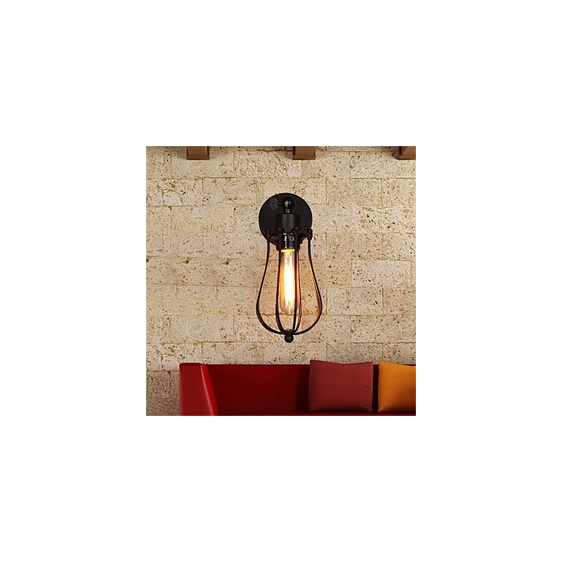 Kreativní osobnost dekorativní tepané železo retro grapefruit nástěnná lampa