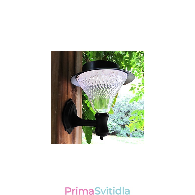 Venkovní solární energie Bílá vila nástěnná lampa Zahrada nádvoří Cesta světla