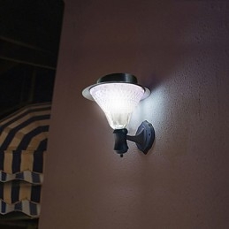 Venkovní solární energie Bílá vila nástěnná lampa Zahrada nádvoří Cesta světla