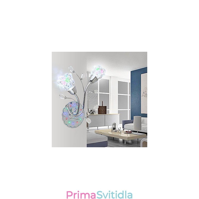 Creative Flowers Současné a smluvní kreativní křišťálové nástěnné lampy