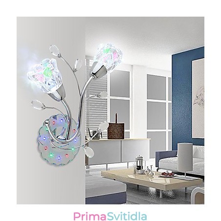 Creative Flowers Současné a smluvní kreativní křišťálové nástěnné lampy Creative Flowers Současné a smluvní kreativní křišťálové nástěnné lampy