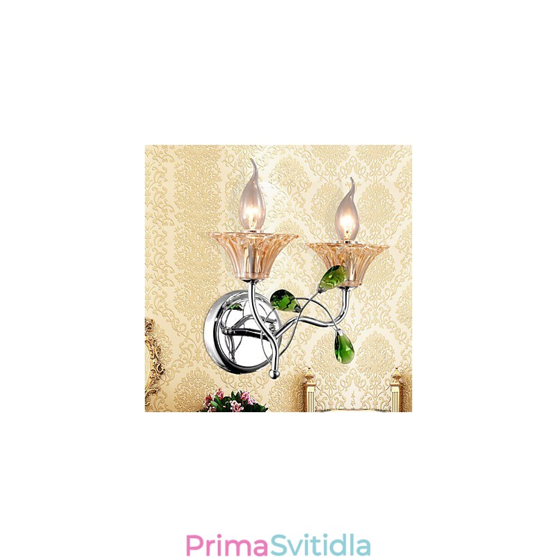 Kreativní moderní a smluvní křišťálové nástěnné lampy v evropském stylu