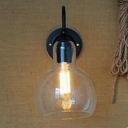 Moderní restaurace ozdoba nástěnná lampa tepané železné sklo