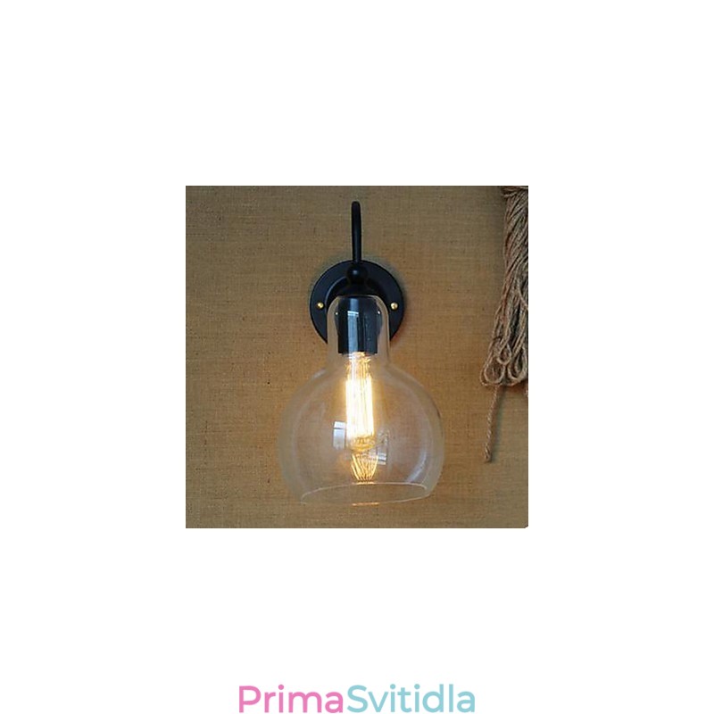 Moderní restaurace ozdoba nástěnná lampa tepané železné sklo