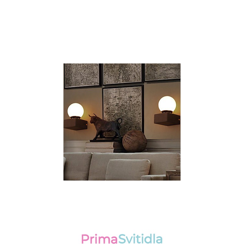 Ball Loft Kreativní nástěnná lampa Nástěnná lampa z tepaného železa Obnovení starých světel