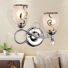 Kreativní moderní a smluvní křišťálové nástěnné lampy v evropském stylu
