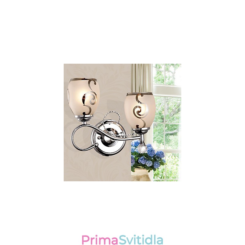 Kreativní moderní a smluvní křišťálové nástěnné lampy v evropském stylu