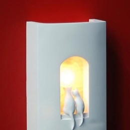 Módní teplé dětské pokojové závěsné světlo Creative Kitty sádrové nástěnné lampy