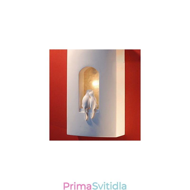 Módní teplé dětské pokojové závěsné světlo Creative Kitty sádrové nástěnné lampy