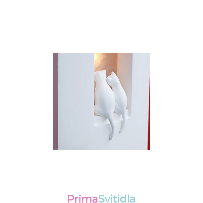 Módní teplé dětské pokojové závěsné světlo Creative Kitty sádrové nástěnné lampy