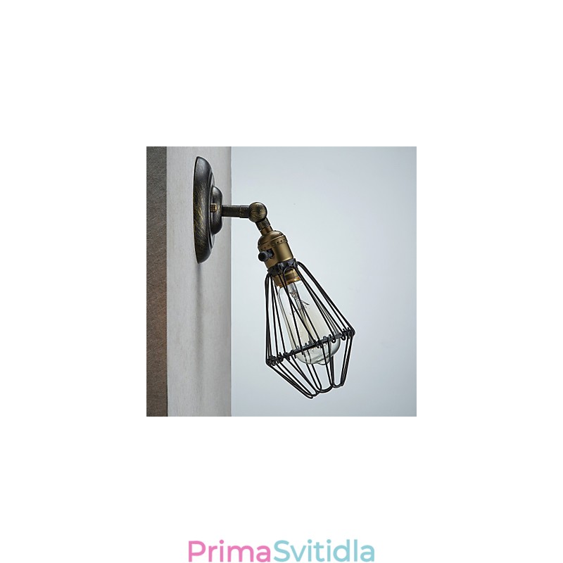 Vintage styl Industriální otevírání a zavírání Světlo nástěnné svítidlo Cage Lamp Loft Restoring Ancient Ways Nástěnná lampa