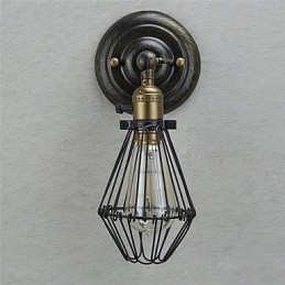 Vintage styl Industriální otevírání a zavírání Světlo nástěnné svítidlo Cage Lamp Loft Restoring Ancient Ways Nástěnná lampa