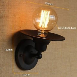 Retro minimalistické Dekorativní nástěnné svítidlo na balkonové schodiště do noční uličky