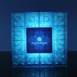 Creative Blocks Frame Light Color Roztomilé malé dárky Nástěnná lampa Háček na opasek