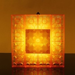Creative Blocks Frame Light Color Roztomilé malé dárky Nástěnná lampa Háček na opasek