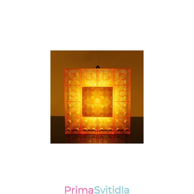Creative Blocks Frame Light Color Roztomilé malé dárky Nástěnná lampa Háček na opasek