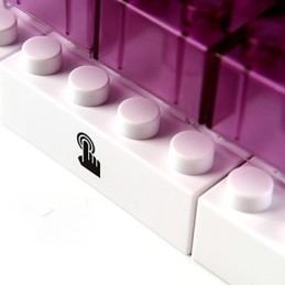 Creative Blocks Frame Light Color Roztomilé malé dárky Nástěnná lampa Háček na opasek