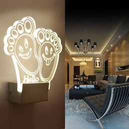 Akrylová nástěnná lampa PVC lampa Light Chip Moderní současný kov