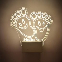 Akrylová nástěnná lampa PVC lampa Light Chip Moderní současný kov