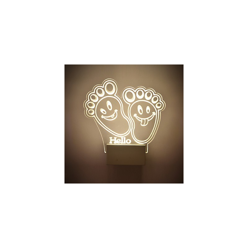 Akrylová nástěnná lampa PVC lampa Light Chip Moderní současný kov