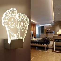 Akrylová nástěnná lampa PVC lampa Light Chip Moderní současný kov