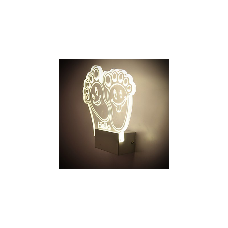Akrylová nástěnná lampa PVC lampa Light Chip Moderní současný kov