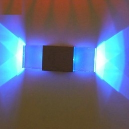 Čtvercové hliníkové nástěnné svítidlo Creative Bar Model Nástěnné svícny Moderní současné kovové