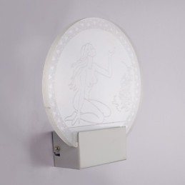 Akrylová nástěnná lampa PVC lampa Light Chip Moderní současný kov 5W