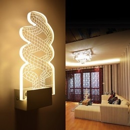 Akrylová nástěnná lampa PVC lampa Light Chip Moderní současný kov