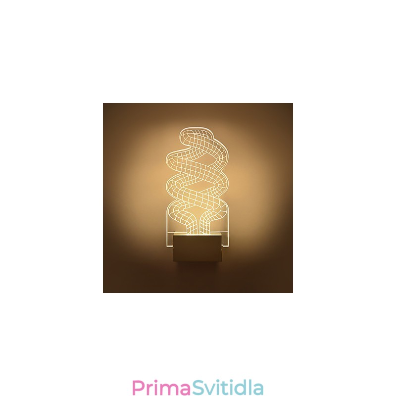 Akrylová nástěnná lampa PVC lampa Light Chip Moderní současný kov