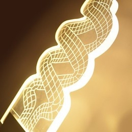 Akrylová nástěnná lampa PVC lampa Light Chip Moderní současný kov