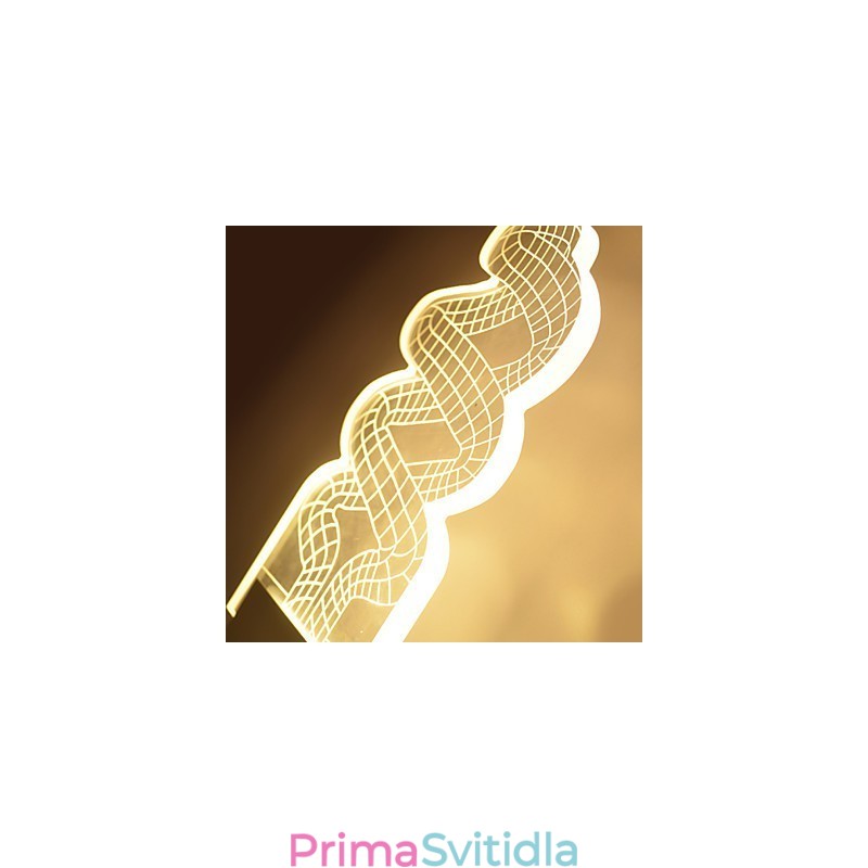 Akrylová nástěnná lampa PVC lampa Light Chip Moderní současný kov