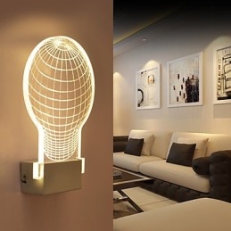 Akrylová nástěnná lampa PVC lampa Light Chip Moderní současný kov