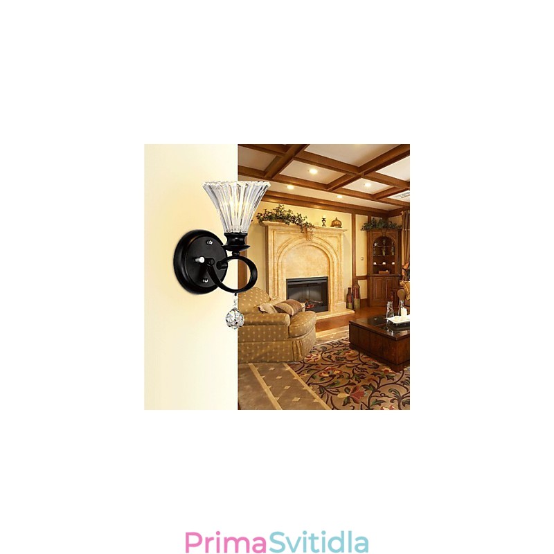 Nástěnné svícny Crystal Moderní současný kov