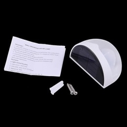 Solární voděodolná lampa IP55 bílá + černá