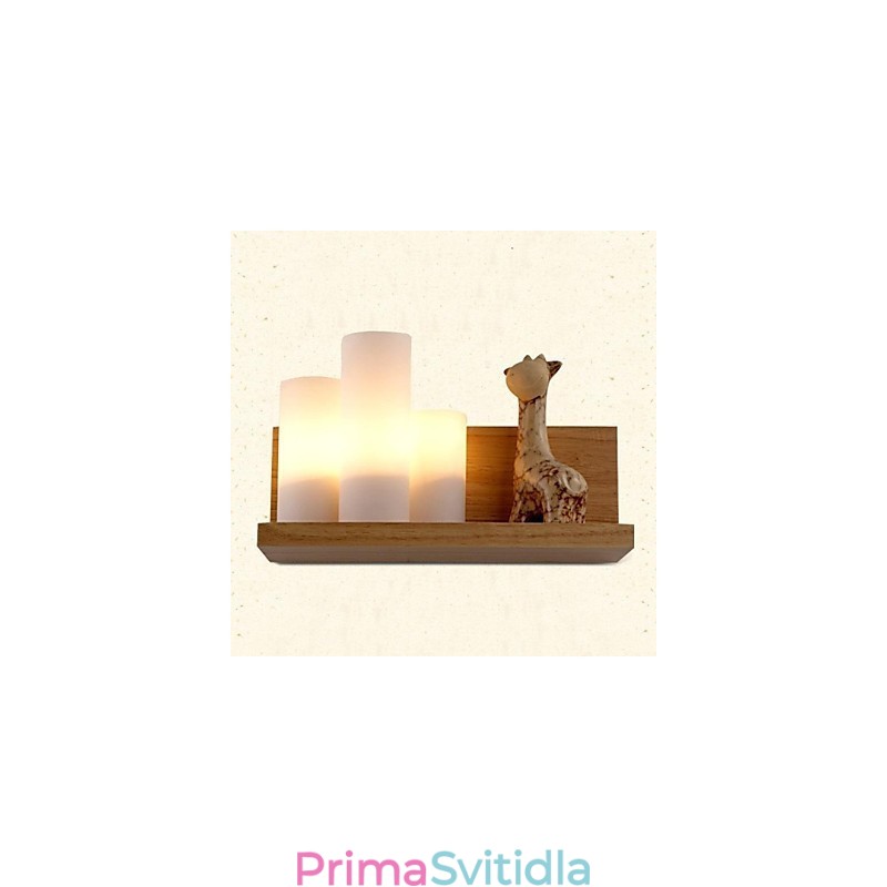Nástěnná lampa tři světla a sklo