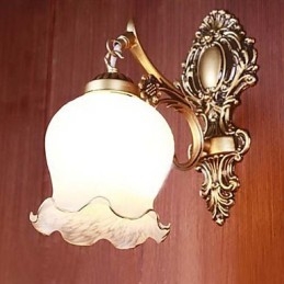 Koupelnové nástěnné svítidlo 1 Light Classic Metal Glass Paint