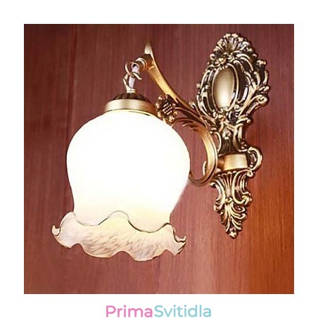 Koupelnové nástěnné svítidlo 1 Light Classic Metal Glass Paint Koupelnové nástěnné svítidlo 1 Light Classic Metal Glass Paint