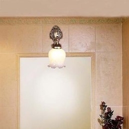 Koupelnové nástěnné svítidlo 1 Light Classic Metal Glass Paint
