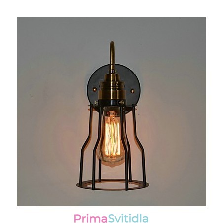Minimalistické umělecké nástěnné svítidlo s černým kovovým stínidlem Minimalistické umělecké nástěnné svítidlo s černým kovovým stínidlem