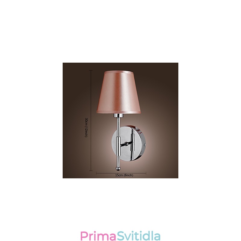 Jednoduché nástěnné svítidlo v teplém světle